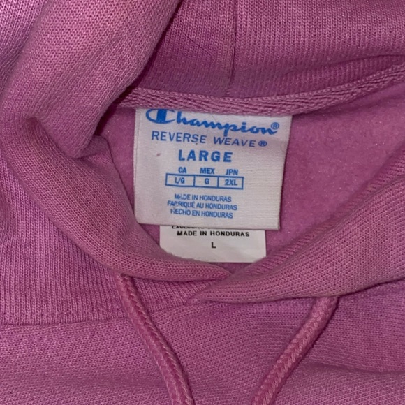 Champion ‘Women's Reverse-Weave Fleece Hoodie in Paper Orchid’ Large (L) - Picture 6 of 7